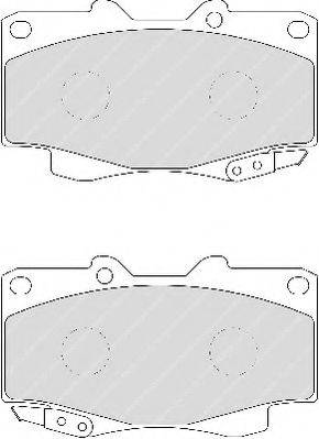 FERODO FSL1852 Комплект гальмівних колодок, дискове гальмо