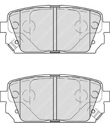 FERODO FSL4193 Комплект гальмівних колодок, дискове гальмо