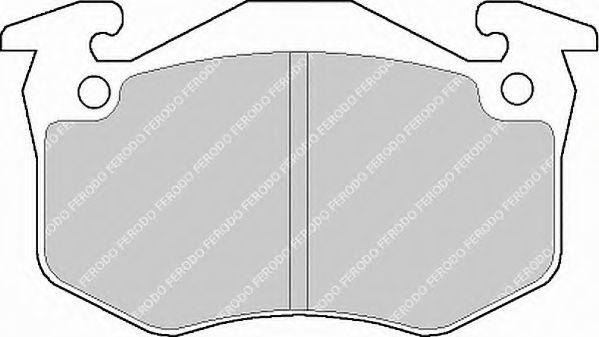 FERODO FSL881 Комплект гальмівних колодок, дискове гальмо