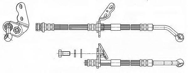 FERODO FHY3215 Гальмівний шланг