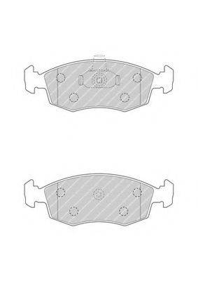 FERODO FDB4735 Комплект гальмівних колодок, дискове гальмо