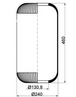 PE AUTOMOTIVE 08409210A Кожух пневматичної ресори