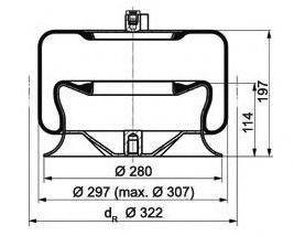 MERCEDES-BENZ 942 320 02 17 Кожух пневматичної ресори