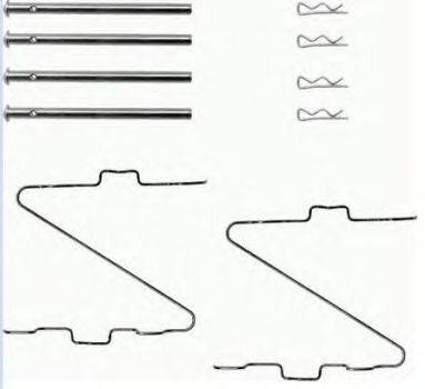 BREMBO A02298 Комплектуючі, колодки дискового гальма