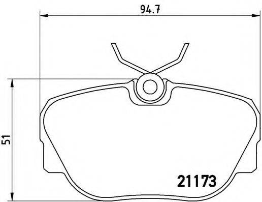 BREMBO P06010 Комплект гальмівних колодок, дискове гальмо