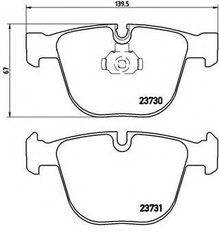 BREMBO P06026 Комплект гальмівних колодок, дискове гальмо