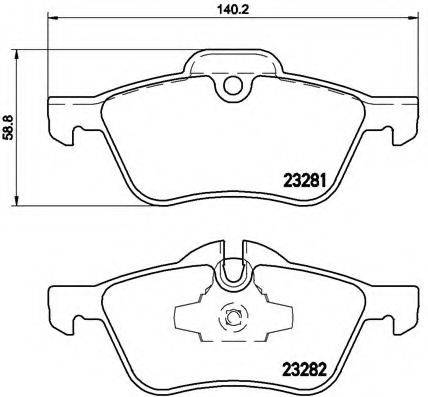 BREMBO P06030 Комплект гальмівних колодок, дискове гальмо