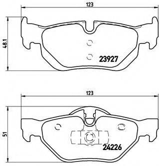 BREMBO P06038 Комплект гальмівних колодок, дискове гальмо