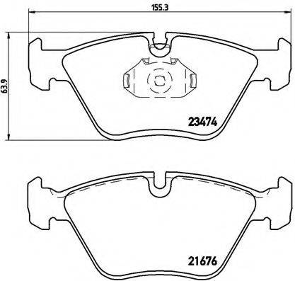 BREMBO P06042 Комплект гальмівних колодок, дискове гальмо