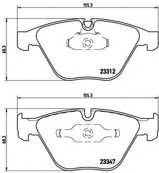 BREMBO P06046 Комплект гальмівних колодок, дискове гальмо