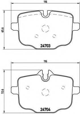 BREMBO P06061 Комплект гальмівних колодок, дискове гальмо