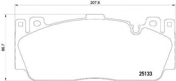 BREMBO P06079 Комплект гальмівних колодок, дискове гальмо