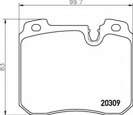 BREMBO P06082 Комплект гальмівних колодок, дискове гальмо