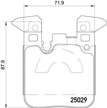 BREMBO P06087 Комплект гальмівних колодок, дискове гальмо