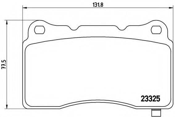 BREMBO P09004 Комплект гальмівних колодок, дискове гальмо