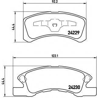 BREMBO P16011 Комплект гальмівних колодок, дискове гальмо