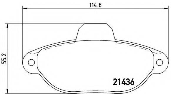 BREMBO P23096 Комплект гальмівних колодок, дискове гальмо