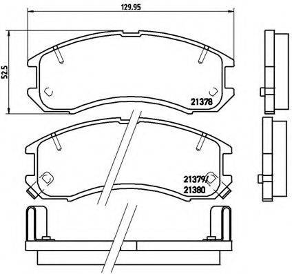 BREMBO P24024 Комплект гальмівних колодок, дискове гальмо