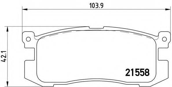 BREMBO P24025 Комплект гальмівних колодок, дискове гальмо