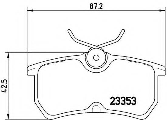 BREMBO P24047 Комплект гальмівних колодок, дискове гальмо