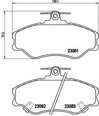 BREMBO P30005 Комплект гальмівних колодок, дискове гальмо