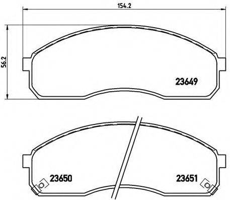 BREMBO P30012 Комплект гальмівних колодок, дискове гальмо