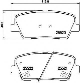 BREMBO P30063 Комплект гальмівних колодок, дискове гальмо