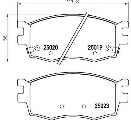 BREMBO P30069 Комплект гальмівних колодок, дискове гальмо