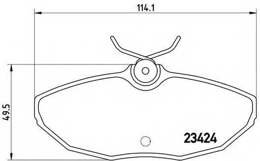 BREMBO P36013 Комплект гальмівних колодок, дискове гальмо