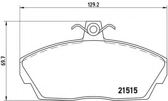 BREMBO P44010 Комплект гальмівних колодок, дискове гальмо