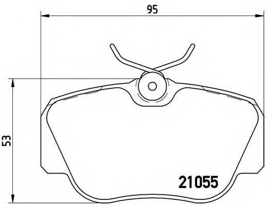 BREMBO P50011 Комплект гальмівних колодок, дискове гальмо