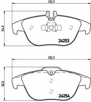 BREMBO P50068 Комплект гальмівних колодок, дискове гальмо