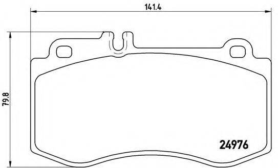 BREMBO P50087 Комплект гальмівних колодок, дискове гальмо