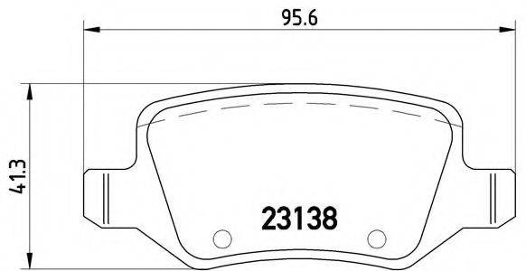 BREMBO P50090 Комплект гальмівних колодок, дискове гальмо