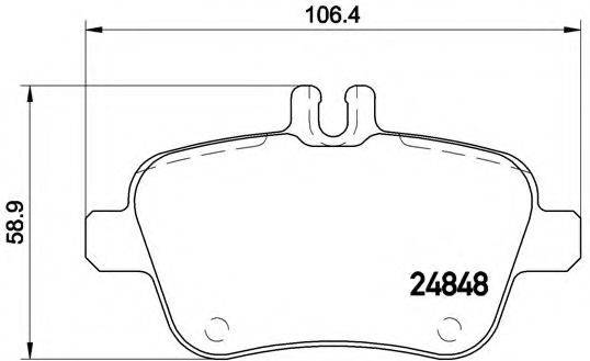 BREMBO P50091 Комплект гальмівних колодок, дискове гальмо