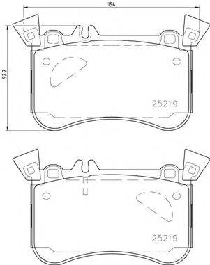 BREMBO P50121 Комплект гальмівних колодок, дискове гальмо