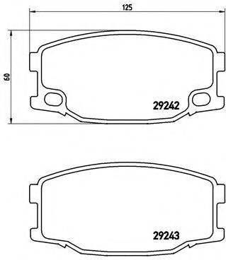 BREMBO P54035 Комплект гальмівних колодок, дискове гальмо