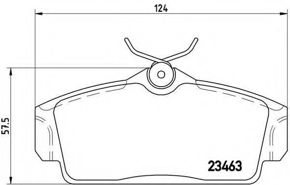 BREMBO P56036 Комплект гальмівних колодок, дискове гальмо