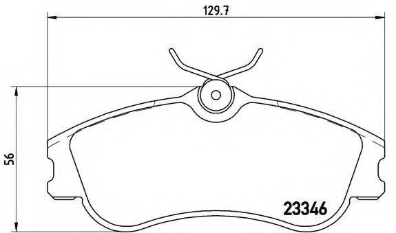 BREMBO P61069 Комплект гальмівних колодок, дискове гальмо