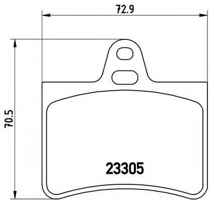 BREMBO P61073 Комплект гальмівних колодок, дискове гальмо