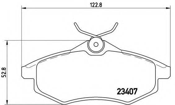 BREMBO P61074 Комплект гальмівних колодок, дискове гальмо