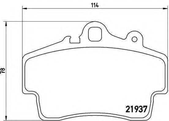 BREMBO P65007 Комплект гальмівних колодок, дискове гальмо