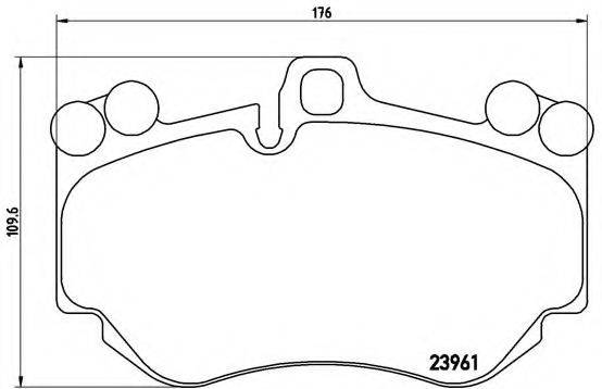 BREMBO P65016 Комплект гальмівних колодок, дискове гальмо