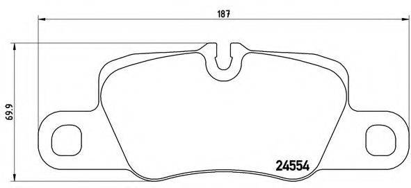 BREMBO P65023 Комплект гальмівних колодок, дискове гальмо