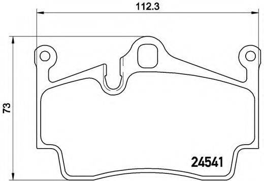 BREMBO P65028 Комплект гальмівних колодок, дискове гальмо