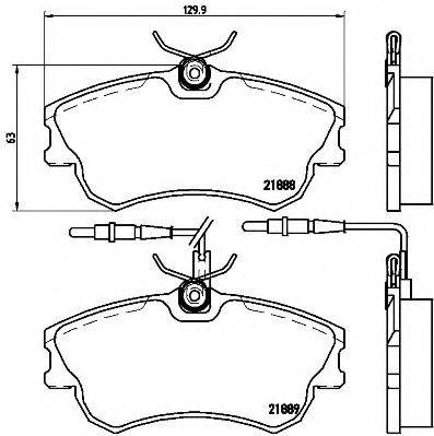 BREMBO P68023 Комплект гальмівних колодок, дискове гальмо