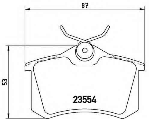 BREMBO P68024 Комплект гальмівних колодок, дискове гальмо