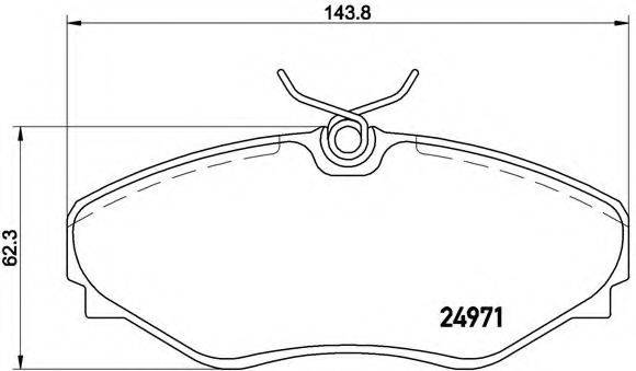 BREMBO P68055 Комплект гальмівних колодок, дискове гальмо