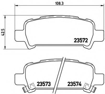 BREMBO P78011 Комплект гальмівних колодок, дискове гальмо