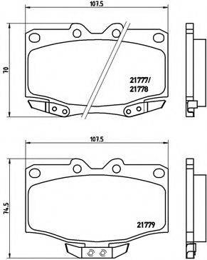 BREMBO P83026 Комплект гальмівних колодок, дискове гальмо